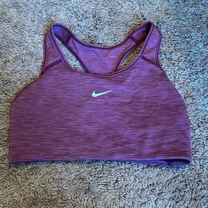 Pinkish purple Nike sports bra